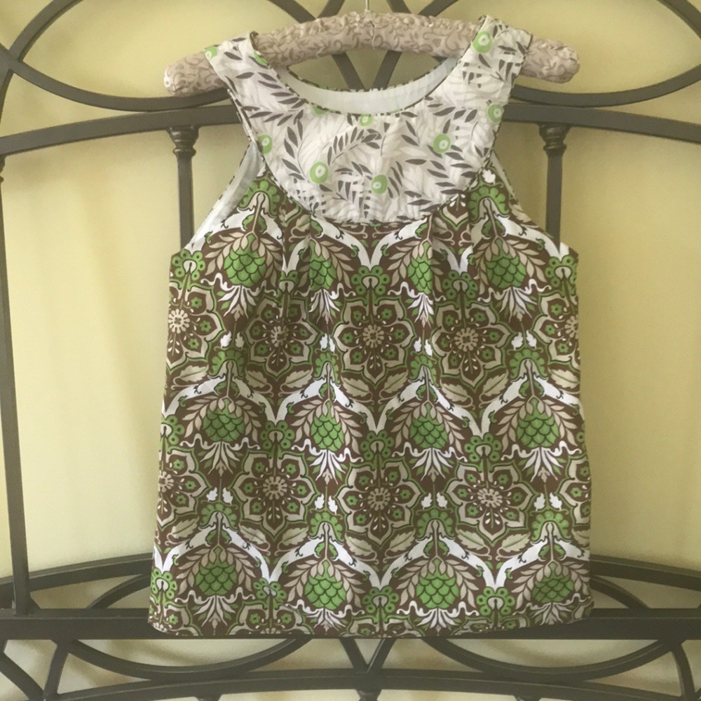 Milly of New York Sleeveless Floral Graphic Print Top - Picture 8 of 8